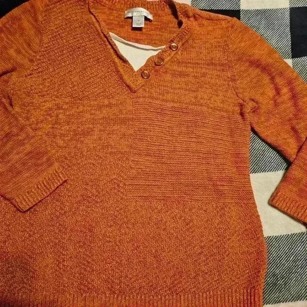 Christopher & Banks Womens Burnt Orange Sweater Size Medium